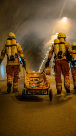 Tunnelübung Reutherbergtunnel 2023