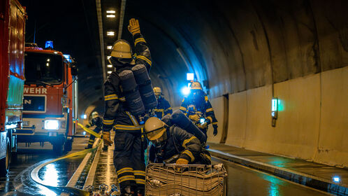 Tunnelübung Reutherbergtunnel 2023