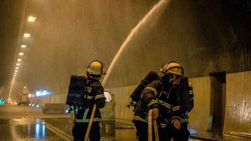 Tunnelübung Reutherbergtunnel 2023